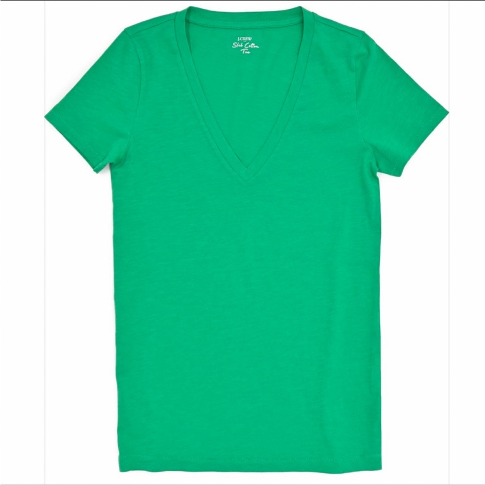 J. Crew Slub Cotton V-Neck Tee